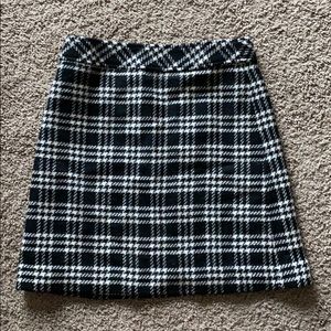 J. Crew black and white skirt